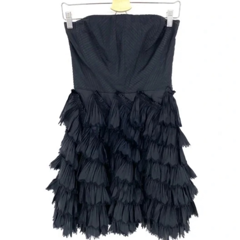 Betsey Johnson - Black Strapless Corset Cocktail Dress sz 6